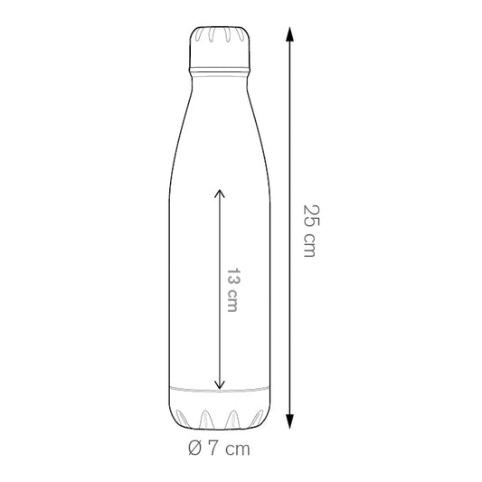 Steel Mat Bottle 500