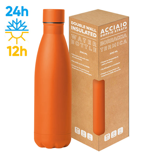 Steel Mat Bottle 500 Flat