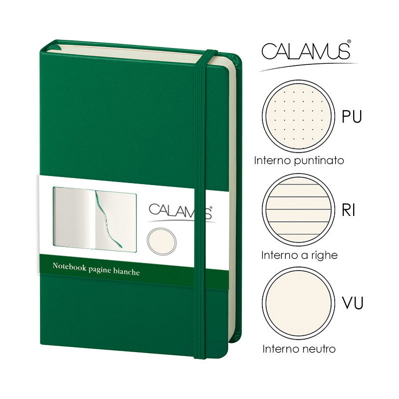 Notes Tascabile Calamus - Verde - CL150VEINTERNO:RIGHE