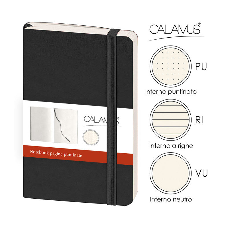 Notes Tascabile Calamus - Nero - CL160NEINTERNO:VUOTO