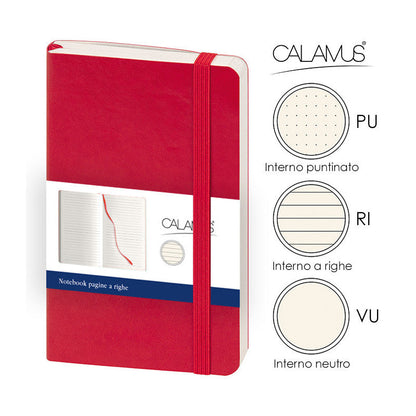 Notes Calamus - Rosso - CL161ROINTERNO:RIGHE