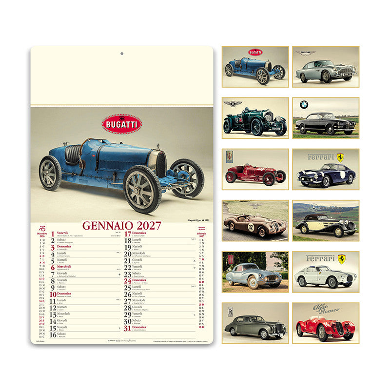 Calendario illustrato Mille Miglia PA023 personalizzabile