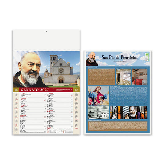 Calendario illustrato San Pio PA100 personalizzabile