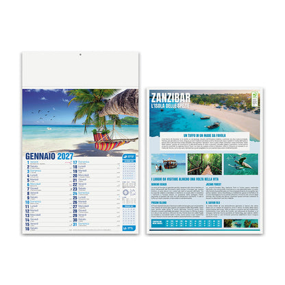 Calendario illustrato Mete da Sogno PA117 personalizzabile