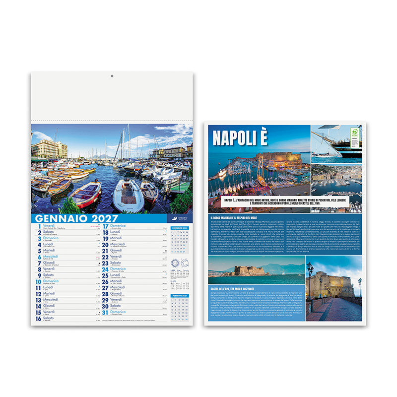 Calendario illustrato Napule PA118 personalizzabile