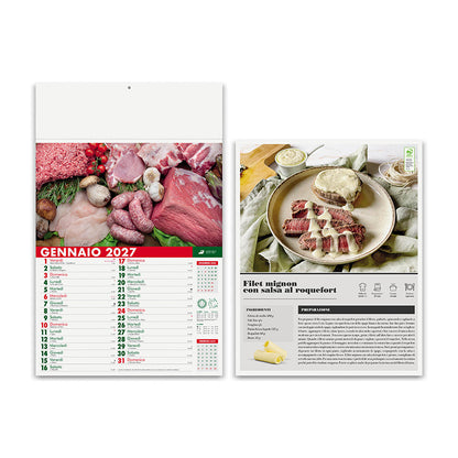 Calendario illustrato Carni PA142 personalizzabile