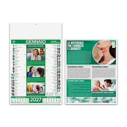 Calendario illustrato Farmacia PA154 personalizzabile