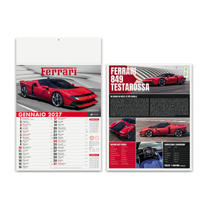 Calendario illustrato Auto Sportive PA162 personalizzabile