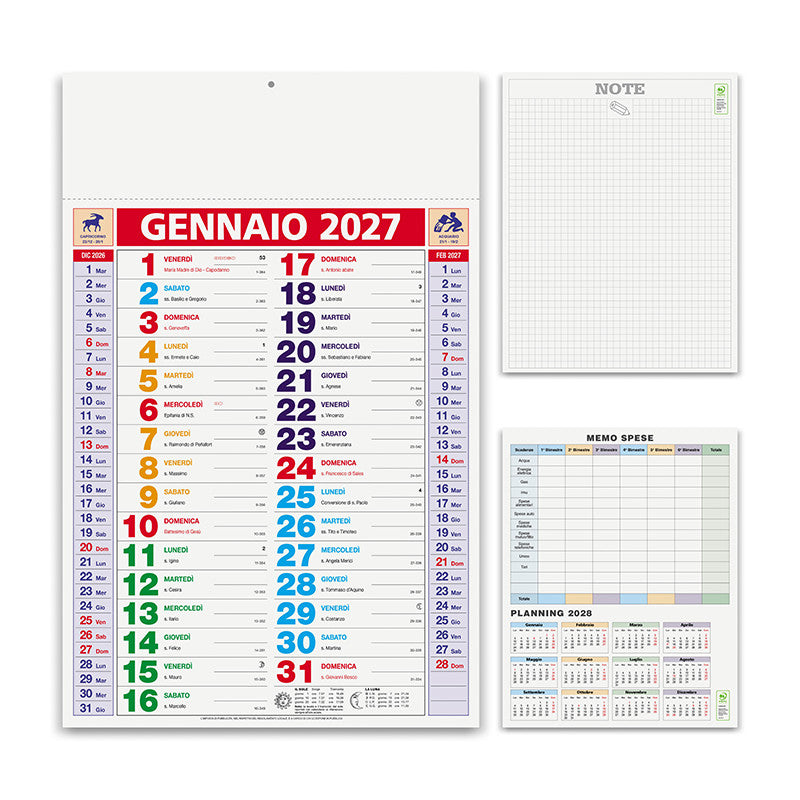 Calendario olandese Olandese Multicolor PA600 personalizzabile