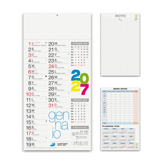 Calendario olandese Shaded Moderno PA654 personalizzabile