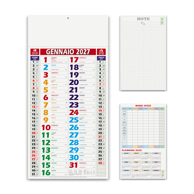 Calendario olandese Color Shaded PA658 personalizzabile
