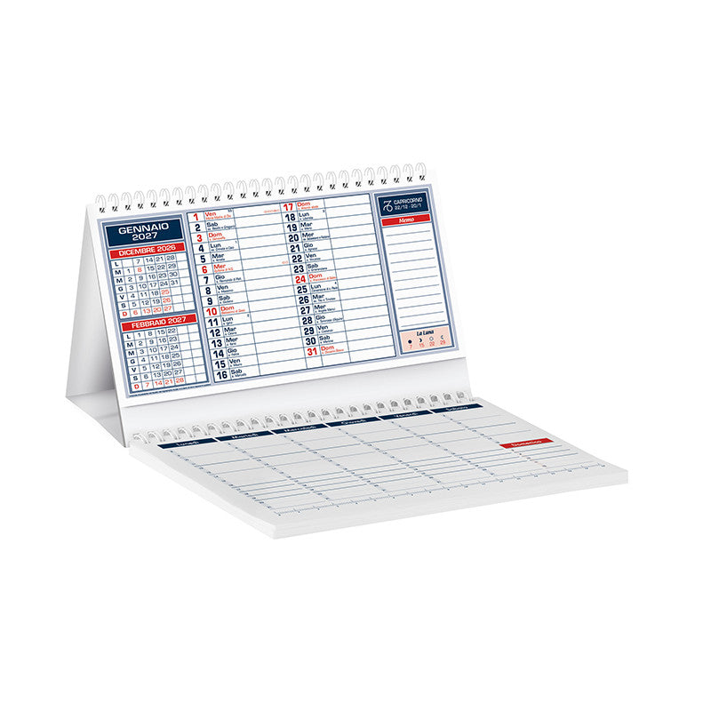 Memo Calendar - Rosso - PA780RO
