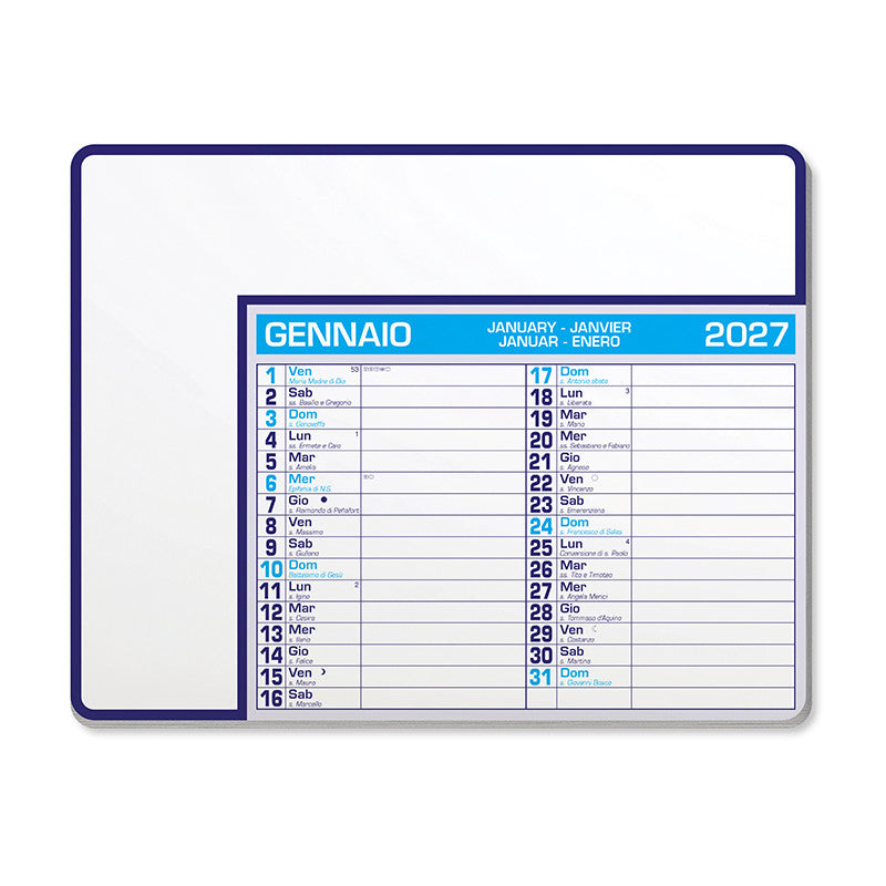 Calendar Pad Edge - Blu - PA782BL