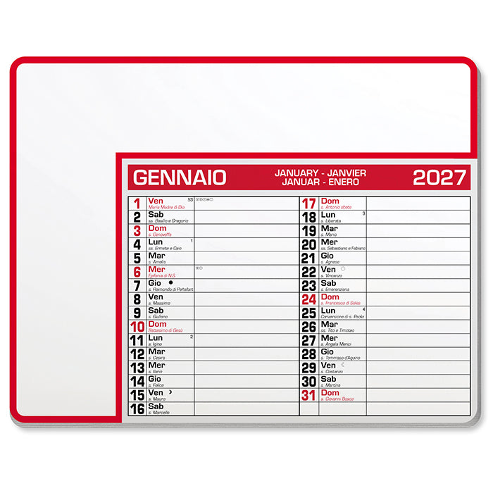 Calendar Pad Edge PA782 – PA782RO