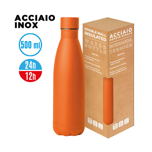 Borraccia Steel Mat Bottle 500 Flat PC416 personalizzabile