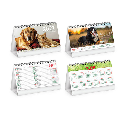 Calendario da tavolo Cani e Gatti 2027 PA403