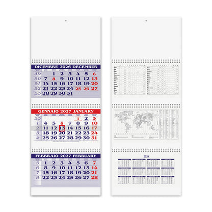 Calendario trittico Spiral Plus 2027 PA510