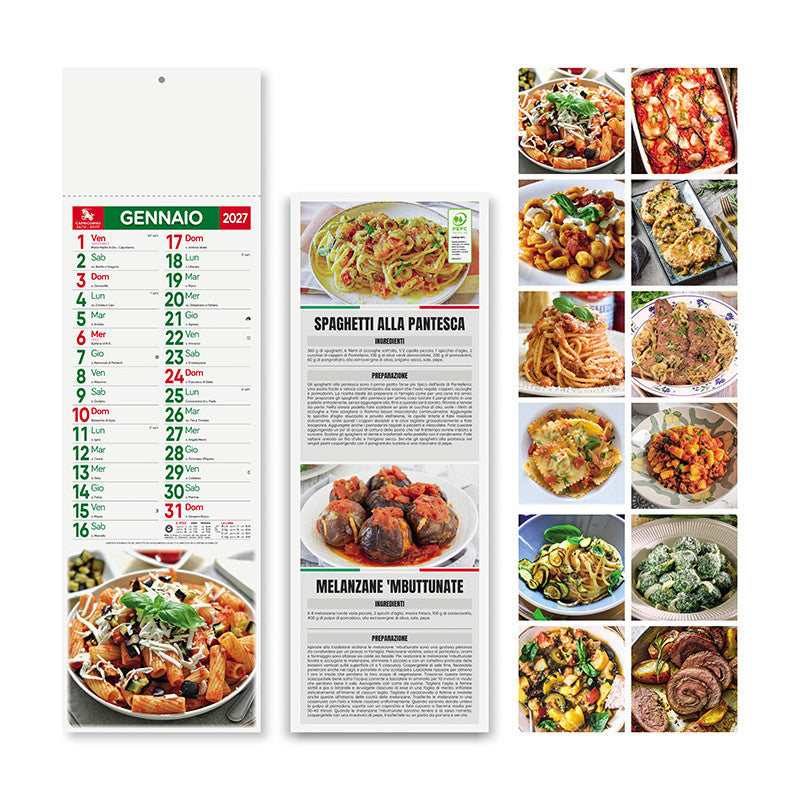 Calendario silhouette Gastronomia 2027 PA187