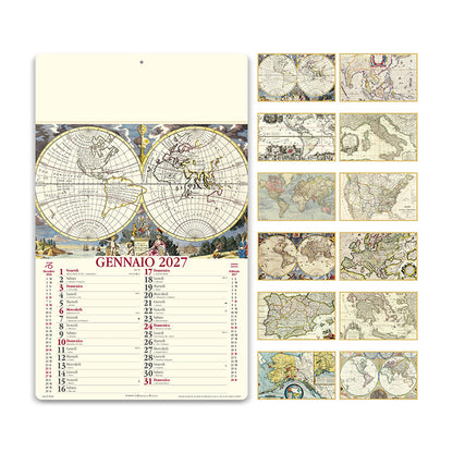 Calendario illustrato Antiche Mappe 2027 PA012