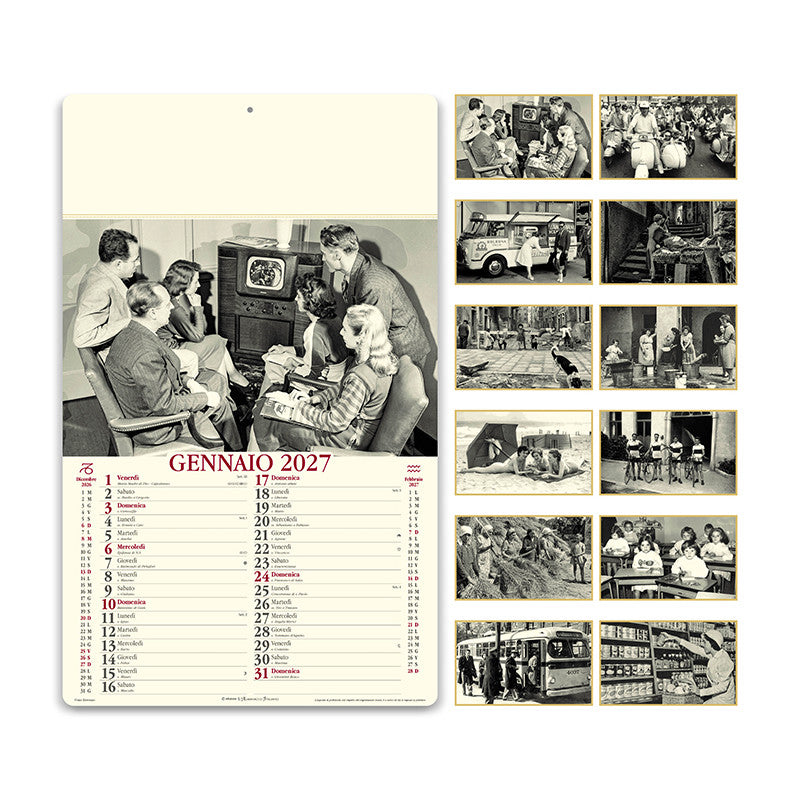 Calendario illustrato Come Eravamo 2027 PA022