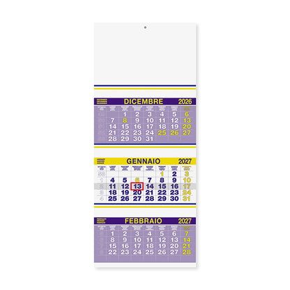 Calendario trittico Trio Fluo 2027 PA500
