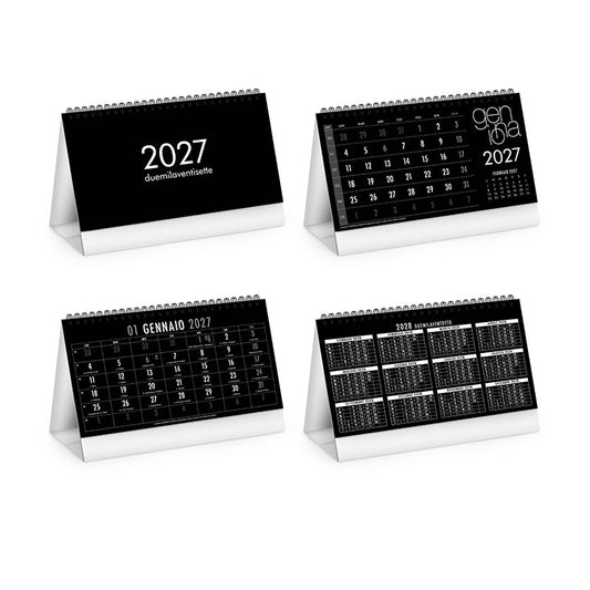 Calendario da tavolo Table Black 2027 PA722