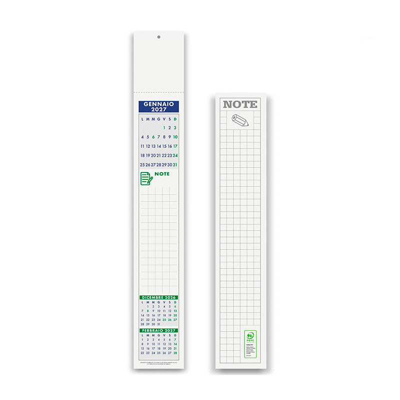 Calendario silhouette Multicolor Mini 2027 PA811
