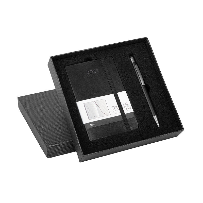 Agenda settimanale Parure Calamus Black Settimanale 2027 PB705