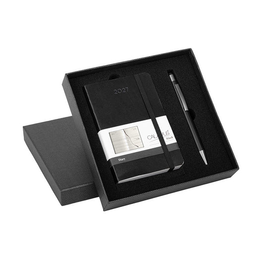 Agenda giornaliera Parure Calamus Black Giornaliera 2027 PB706